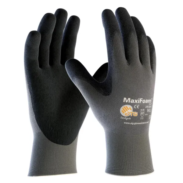 Gloves - Nitrile Palm Coated MaxiFoam® Lite Grey 34-900 X-Large 12/PR 12/CS