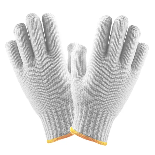 Gloves - Poly Cotton String Knit White 46I-TS700 X-Large 12PR/PK