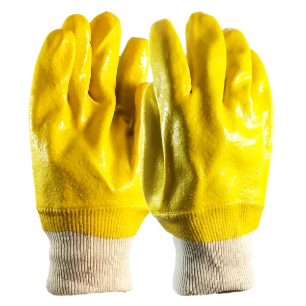Gloves - Chemical Resistant PVC Coated Yellow 11I-HKI100YU One Size 12PR/PK