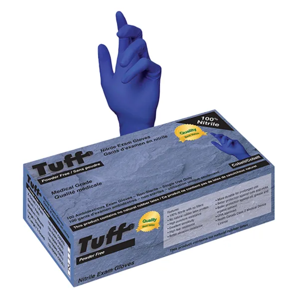 Gloves - Nitrile Disposable Medical Grade Powder Free Cobalt 15I-700PF-CB Large 100/BX 10/CS