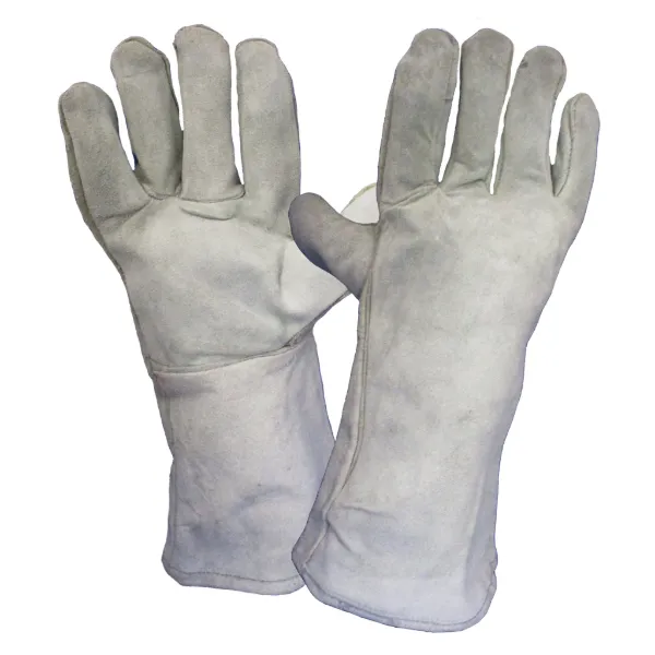 Gloves - Welding Economy Split Leather Grey 10I-T14E Mens 12/PK