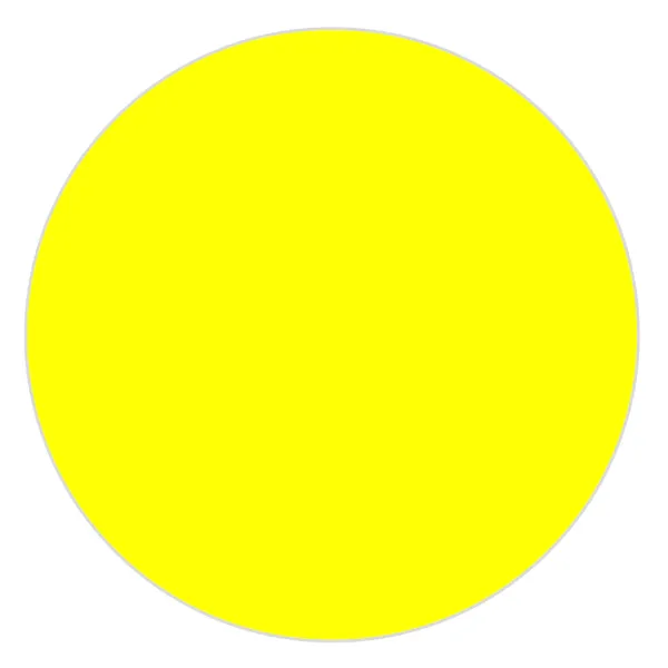 Labels - Circle Neon Yellow CBL1 1IN 1000/RL