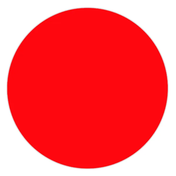 Labels - Circle Neon Red CBL1 1IN 1000/RL