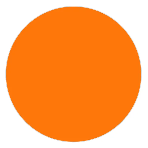 Labels - Circle Neon Orange CBL1 1IN 1000/RL