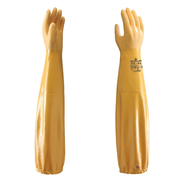 Gloves - Nitrile Chemical Resistant Atlas® Yellow 772 26IN Large