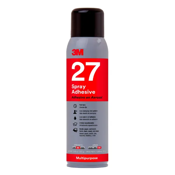 Spray Adhesive - Multi-Purpose Clear 27 13.05OZ CAN 12/CS