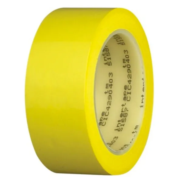 Electrical Tape - Polyester Film Yellow 51587 12MMx66M 2.2MIL 24/CS