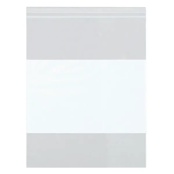 Bags - Reclosable White Block ZL2 3IN x 4IN 2MIL 1000/BX 20M/CS