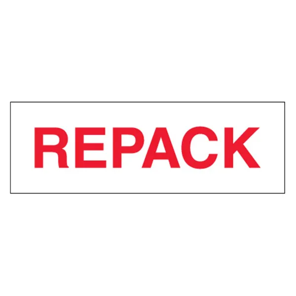 Packaging Tape Printed - "Repack" Red/White PP4866RR 48MM x 66M 1.2MIL 36/CS