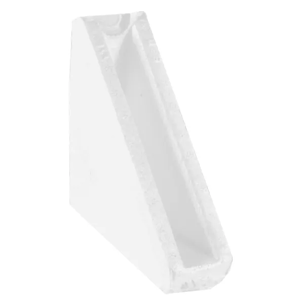 Protective Corners - Styrofoam Fluted Triangle White PO10185 4INx4INx1-3/8IN 1100/CS