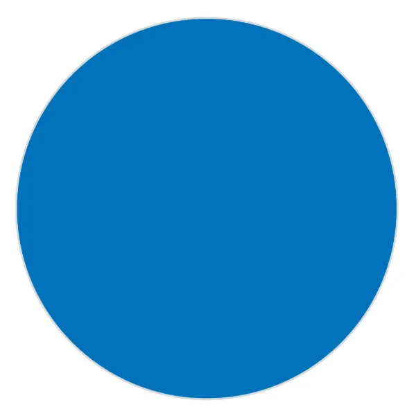 Labels - Circle Blue CBL2 2IN 1000/RL
