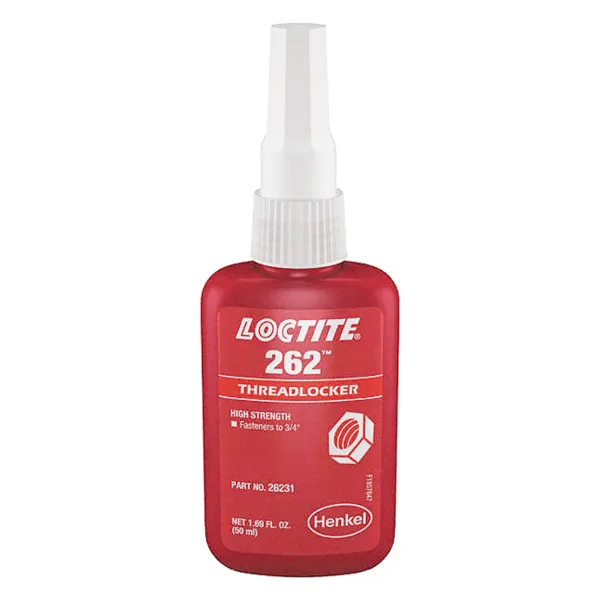 Threadlocker - High Strength Mil-Spec Red 262 50ML BOTTLE 10/CS