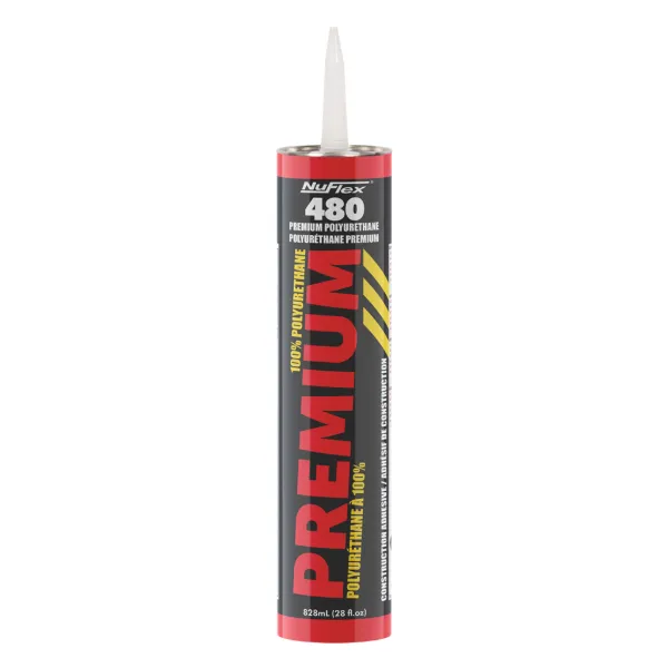 Adhesive - NuFlex® Construction Premium Polyurethane Tan 480 296ML CARTRIDGE 12/CS