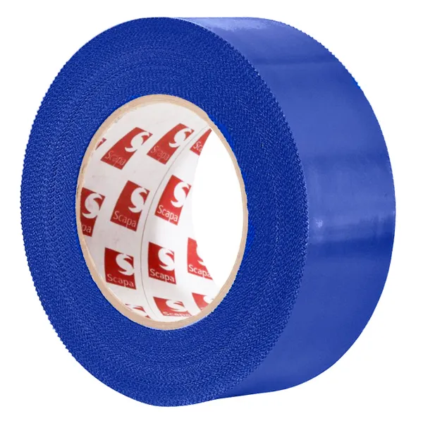 Polyethylene Tape - Serrated Pinked Edges Blue 136 48MMx55M 9MIL 24/CS