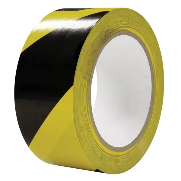 PVC Tape - Lane Marking Striped Safety Black/Yellow LMT 96MMx33M 6MIL 6/CS