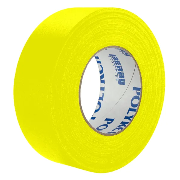 Cloth Tape - Gaffers Neon Yellow 510N 96MMx45M 11.5MIL 12/CS