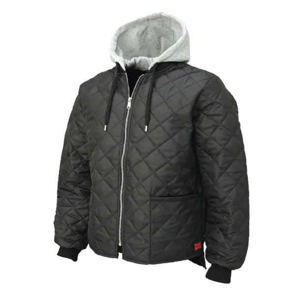 Hooded Freezer Jacket - Quilted Black WJ26 Medium 1/CS