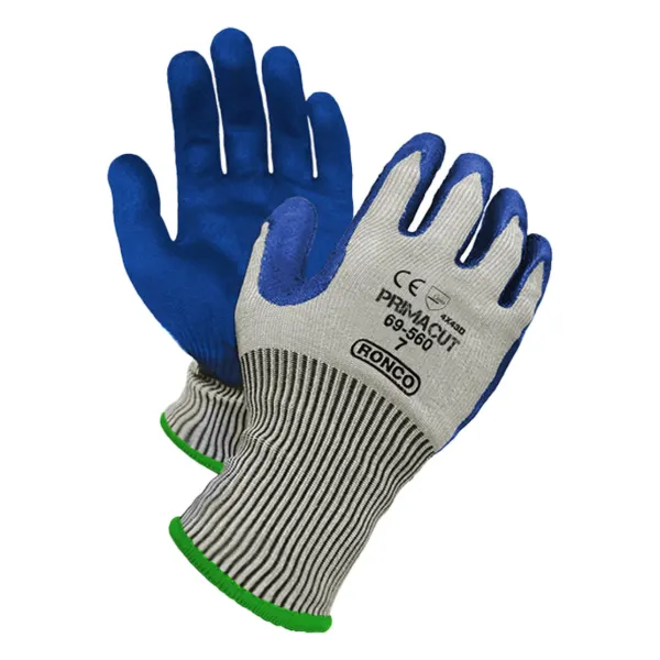 Gloves - Cut Resistant HPPE PrimaCut™ Nitrile Palm ANSI A4 Blue/Grey 69-560 X-Large-10 6PR/PK 48/CS